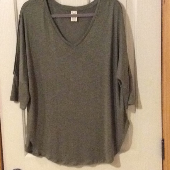 Faded Glory Tops - Women’s Sz 20 or 2X Faded Glory Khaki Shirt